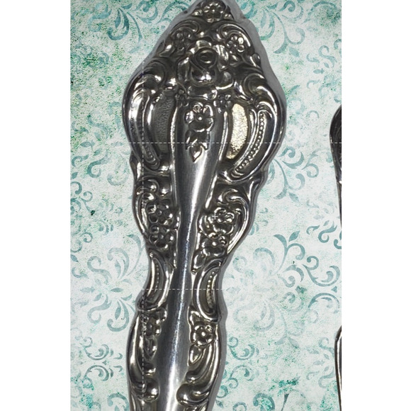 Oneida Michelangelo Stainless 5-Piece Setting Knife Fork Spoon Ornate Baroque - Picture 6 of 9